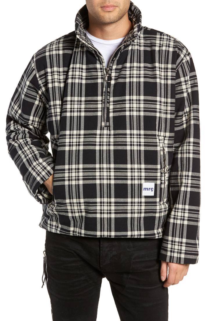 Men's Mr. Completely Puffy Classic Fit Half Zip Pullover - Black