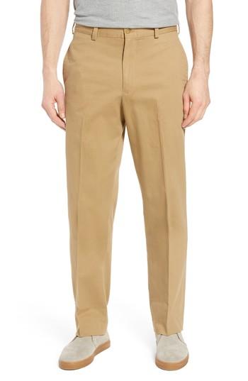 Men's Bills Khakis M2 Classic Fit Flat Front Vintage Twill Pants X Unhemmed - Brown