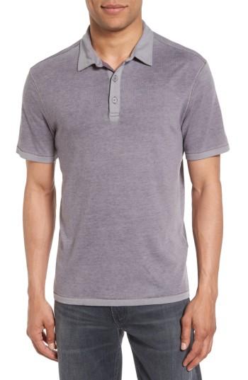 Men's John Varvatos Star Usa Reverse Sprayed Polo - Purple