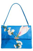 Ted Baker London Heeidi Harmony Print Leather Shoulder Bag - Blue