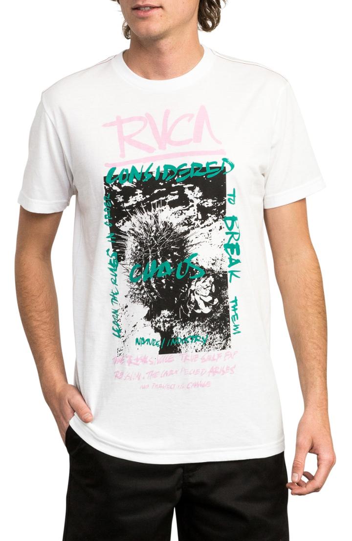 Men's Rvca Chaos Cactus Graphic T-shirt, Size - Ivory