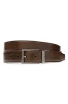 Men's Bally Astor Reversible Leather Belt, Size - Mid Brown