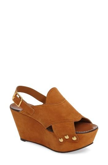 Women's Chloe Mischa Platform Sandal Us / 38eu - Brown