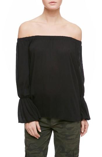 Women's Sanctuary Off The Shoulder Blouse - Black