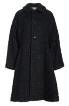 Women's Comme Des Garcons Wool Blend Coat - Black