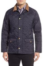 Men's Barbour 'canterdale' Slim Fit Water-resistant Diamond Quilted Jacket - Blue