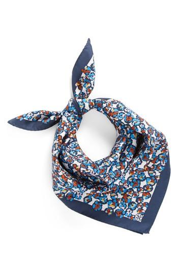 Women's Tory Burch Carnation Neckerchief Silk Scarf