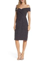 Women's Eliza J Off The Shoulder Sheath Dress (similar To 14w) - Grey