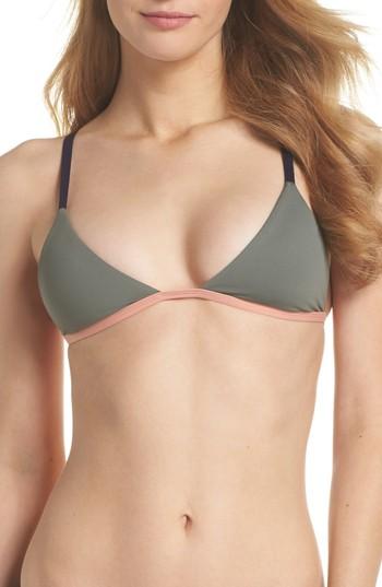 Women's Tavik Zepplin Triangle Bikini Top - Grey