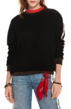 Women's Scotch & Soda Embroidered Sweatshirt - Black