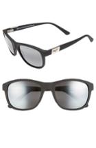 Men's Maui Jim Wakea 55mm Polarized Sunglasses - Matte Black/ Neutral Grey