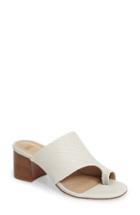 Women's Johnston & Murphy Kelsey Toe Loop Slide Sandal .5 M - White