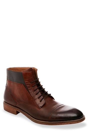 Men's Steve Madden Quazzy Cap Toe Boot .5 M - Brown