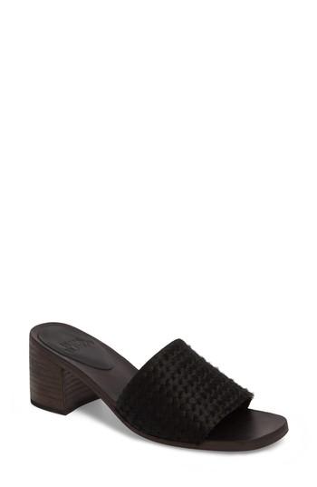 Women's Huma Blanco Genuine Calf Hair Sandal M - Black