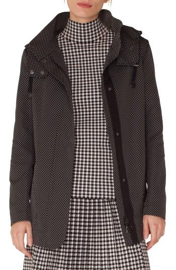 Women's Akris Punto Polka Dot Jacket - Black