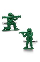 Men's Cufflinks, Inc. Green Army Men Cuff Links