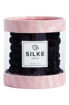 Silke London Cleopatra Silk Hair Ties, Size - Black