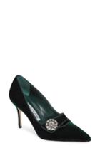 Women's Manolo Blahnik Decebalo Pump Us / 36eu - Green
