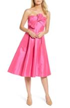 Women's 1901 Bow Bodice Strapless Midi Dress - Pink