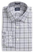 Men's John W. Nordstrom Trim Fit Plaid Dress Shirt 32/33 - Red