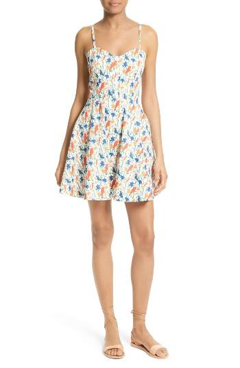 Women's Alice + Olivia Nella Stretch Cotton Slipdress