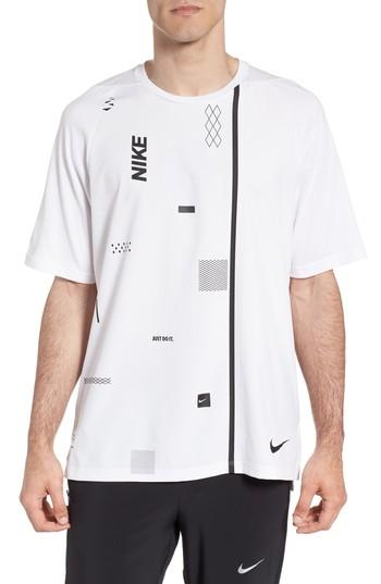 Men's Nike Crewneck Mesh T-shirt - White