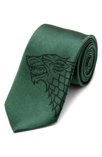Men's Cufflinks, Inc. Game Of Thrones Stark Silk Tie, Size - Green
