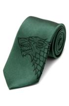 Men's Cufflinks, Inc. Game Of Thrones Stark Silk Tie, Size - Green