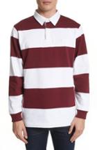 Men's Acne Studios Nicholas Face Patch Rugby Shirt - Burgundy