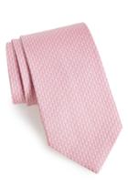 Men's Salvatore Ferragamo Filo Print Silk Tie, Size - Pink