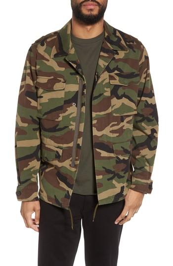 Men's Vince Slim Fit Camo Jacket - Green