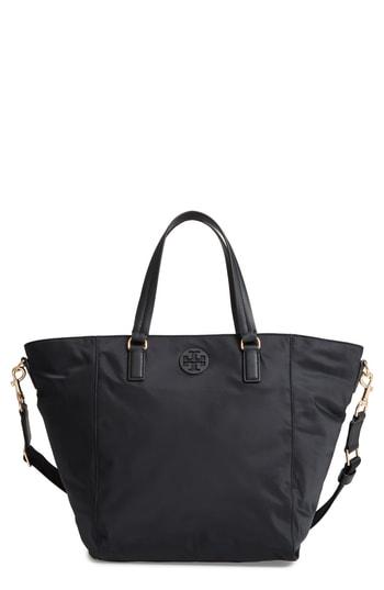 Tory Burch Small Tilda Nylon Tote - Black