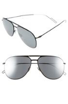 Men's Dior Homme 59mm Aviator Sunglasses - Shiny Black