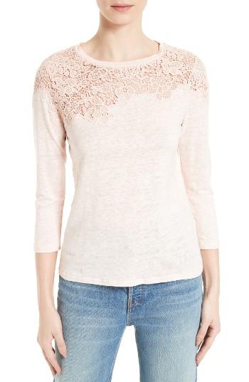 Women's Rebecca Taylor Arella Linen Jersey Tee