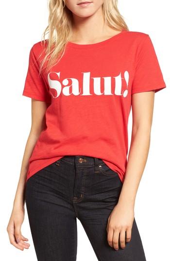 Women's J.crew Salut Tee, Size - Red