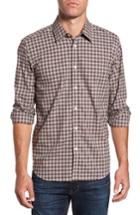 Men's Jeremy Argyle Comfort Fit Plaid Sport Shirt, Size - Brown