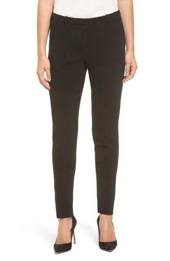 Petite Women's Boss Atestelito Slim Crepe Suit Pants P - Black