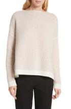 Women's Nordstrom Signature Cashmere Waffle Stitch Pullover - Pink
