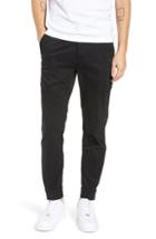 Men's Wesc Ryan Slim Fit Adjustable Cuff Cargo Pants - Black