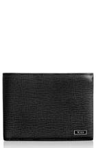 Men's Tumi 'monaco' Double Billfold Leather Wallet - Black