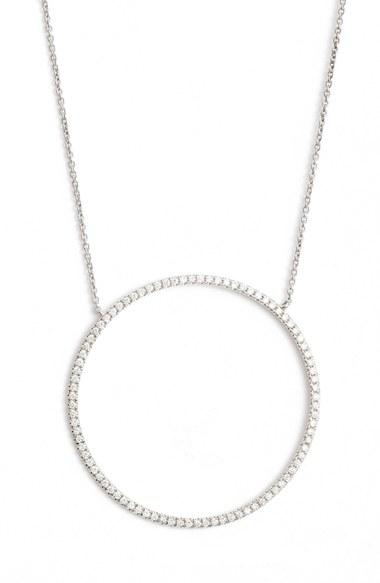 Women's Bony Levy Large Circle Pendant Necklace (nordstrom Exclusive)