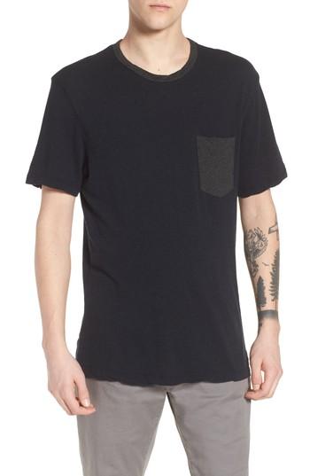 Men's James Perse Two-tone Pocket T-shirt (s) - Black