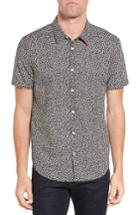 Men's John Varvatos Star Usa Mayfield Slim Fit Print Sport Shirt - Black