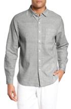 Men's Tommy Bahama Lanai Tides Regular Fit Linen Blend Sport Shirt - Grey