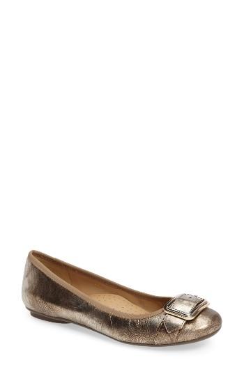 Women's Vaneli Solana Buckle Flat N - Metallic