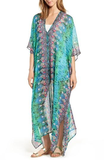 Women's Asa Kaftans Istanbul Desert Kaftan, Size - Green