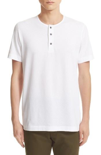 Men's Wings + Horns Mesh Jersey Henley - White