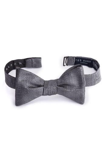 Men's Ted Baker London Saffie Silk Bow Tie, Size - Grey