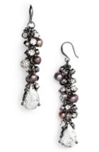 Women's Badgley Mischka Crystal & Pearl Shaky Earrings