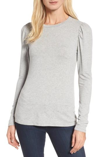 Women's Bobeau Bishop Knit Top - Grey